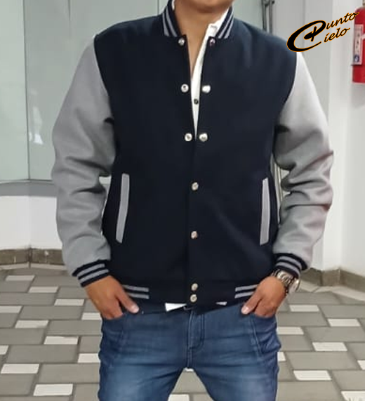 chaqueta universitaria: Tela paño