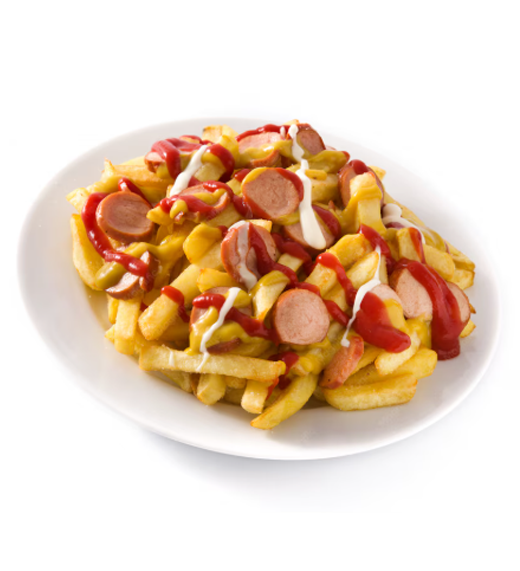 salchipapas: Con tarjeta comerbo precio 16